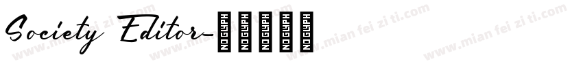 Society Editor字体转换